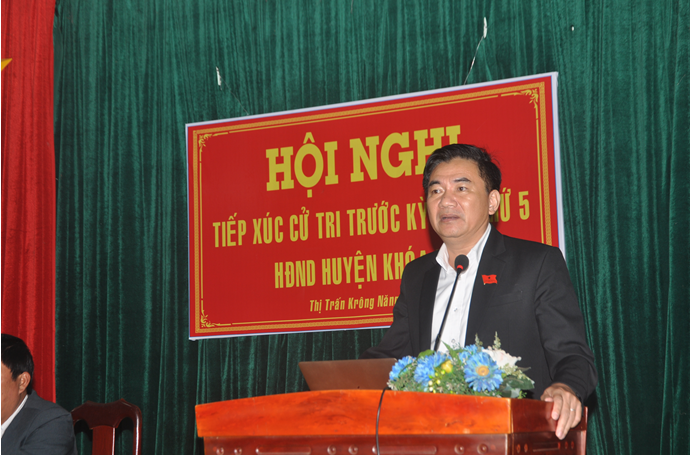 Hội nghị tiếp xúc cử tri trước kỳ họp thứ 5 – HĐND huyện khóa VII